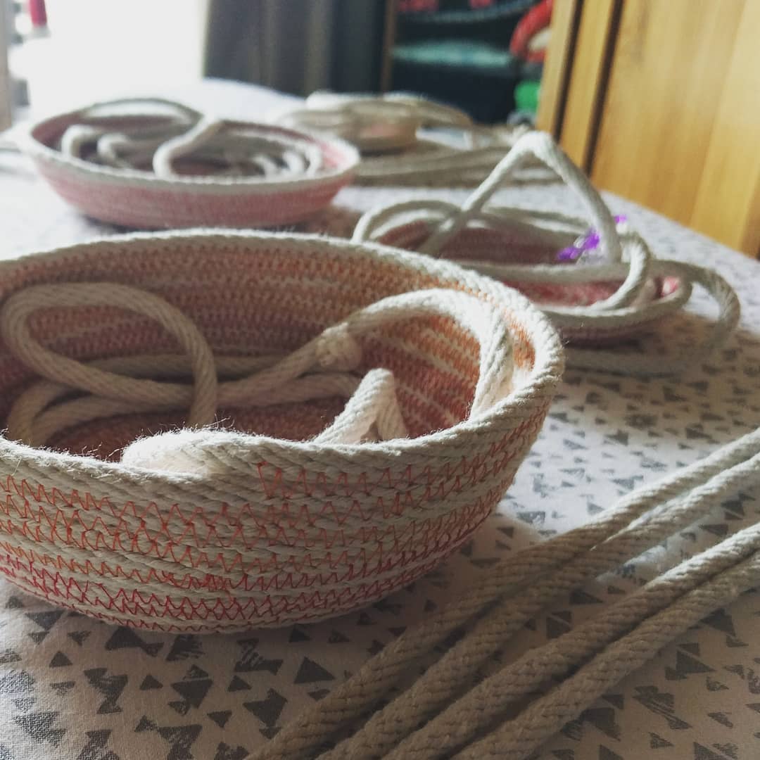 Getting ready for my market table tomorrow at qmarket in Colwood at the Juan de Fuca Library! Come say hi! juandefucalibrary yyjdesign yyj ropebowl makersgonnamake @qcentremarket